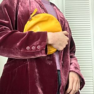 Clare V Circle Clutch- yellow